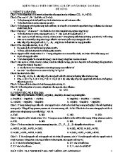 2 Đề kiểm tra 1 tiết Chương 2+3 môn Hóa học Lớp 10 - Năm học 2015-2016 - Trịnh Biết